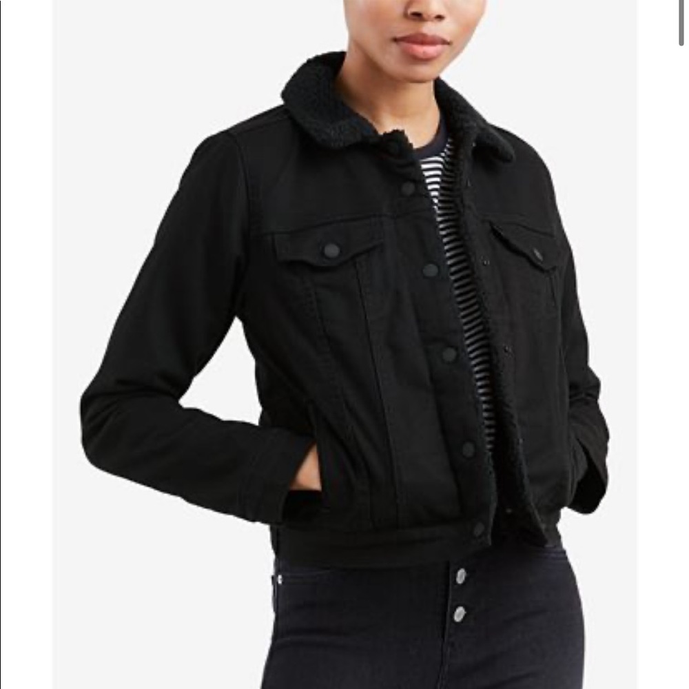 Levi’s Black Original Sherpa Trucker Jacket